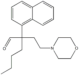 α-부틸-α-(2-모르폴리노에틸)-1-나프탈렌아세트알데히드 구조식 이미지