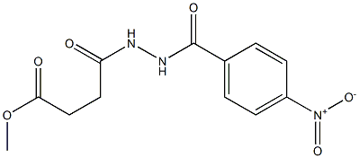 methyl 4-[2-(4-nitrobenzoyl)hydrazino]-4-oxobutanoate Structure