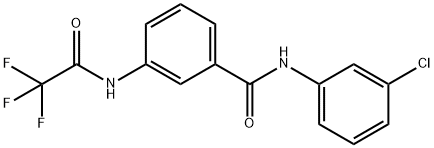 N-(3-chlorophenyl)-3-[(trifluoroacetyl)amino]benzamide Structure