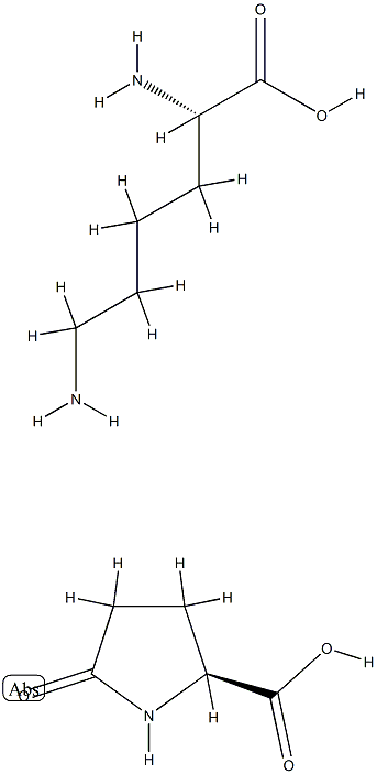 L-lysine, compound with 5-oxo-L-proline (1:1) Structure