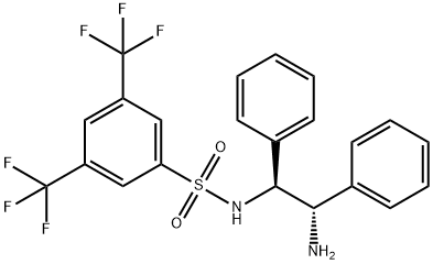 1S,2S-N-[3,5-bis(trifluoromethyl)]benzene
sulfonamide-1,2-diphenyl ethylenediamine Structure