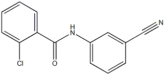 2-chloro-N-(3-cyanophenyl)benzamide Structure