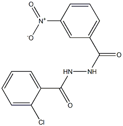 2-chloro-N'-(3-nitrobenzoyl)benzohydrazide 구조식 이미지