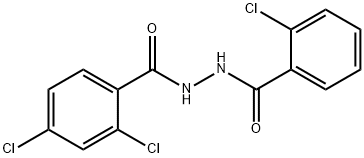 2,4-dichloro-N'-(2-chlorobenzoyl)benzohydrazide Structure