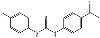 N-(4-acetylphenyl)-N'-(4-fluorophenyl)thiourea 구조식 이미지