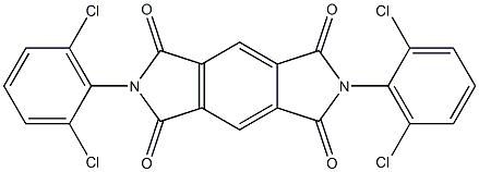 2,6-Bis(2,6-dichlorophenyl)benzo[1,2-c:4,5-c']dipyrrole-1,3,5,7(2H,6H)-tetrone 구조식 이미지