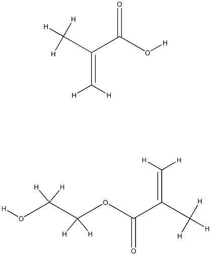 POLY(2-HYDROXYETHYL METHACRYLATE/METHACRYLIC ACID) Structure