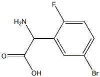 amino(5-bromo-2-fluorophenyl)acetic acid Structure