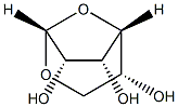 .beta.-D-Mannofuranose, 1,6-anhydro- Structure