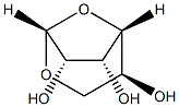 1,6-안히드로-α-L-굴로푸라노스 구조식 이미지