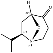 8-Oxa-1-azabicyclo[3.2.1]octan-4-one,7-(1-methylethyl)-,(1R,5R,7R)-rel-(9CI) 구조식 이미지