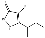 3H-Pyrazol-3-one,4-fluoro-1,2-dihydro-5-(1-methylpropyl)-(9CI) 구조식 이미지