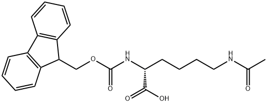(9H-Fluoren-9-yl)MethOxy]Carbonyl D-Lys(Ac)-OH Structure