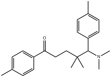 ω-(디메틸아미노)-4',γ,γ-트리메틸-ω-(p-톨릴)발레로페논 구조식 이미지