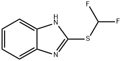 1H-벤즈이미다졸,2-[(디플루오로메틸)티오]-(9CI) 구조식 이미지