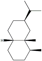 (1S,4aβ)-Decahydro-1β,8aβ-dimethyl-7β-(1-methylethyl)naphthalene Structure