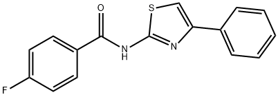 4-fluoro-N-(4-phenyl-1,3-thiazol-2-yl)benzamide Structure