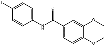 N-(4-fluorophenyl)-3,4-dimethoxybenzamide 구조식 이미지