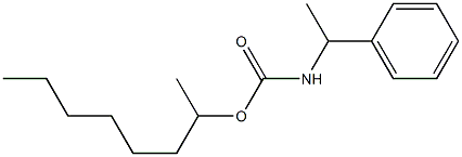 (α-Methylbenzyl)carbamic acid 1-methylheptyl ester Structure