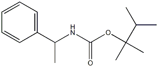 (α-Methylbenzyl)carbamic acid 1,1,2-trimethylpropyl ester Structure