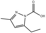 1H-Pyrazole-1-carboxylicacid,5-ethyl-3-methyl-(9CI) 구조식 이미지