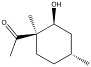 Ethanone, 1-[(1R,2S,4R)-2-hydroxy-1,4-dimethylcyclohexyl]-, rel- (9CI) Structure