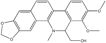 [1,3]Benzodioxolo[5,6-c]phenanthridine-13- methanol,12,13-dihydro-1,2-dimethoxy-12- methyl- 구조식 이미지