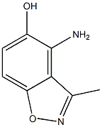 1,2-Benzisoxazol-5-ol,4-amino-3-methyl-(9CI) 구조식 이미지