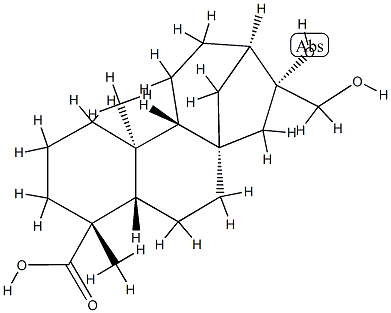 ent-16beta,17-Dihydroxy-19-kauraic acid Structure