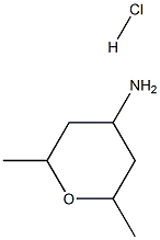 2H-Pyran-4-amine,tetrahydro-2,6-dimethyl-, hydrochloride (1:1) Structure