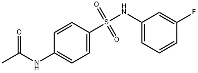 4-(3-Fluorophenylsulfamoyl)acetanilide, 97% 구조식 이미지