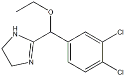 2-(3,4-디클로로-α-에톡시벤질)-2-이미다졸린 구조식 이미지