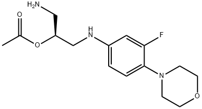 O-descarbonyl O-Acetyl Linezolid 구조식 이미지