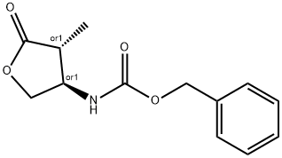 카르밤산,[(3R,4R)-테트라히드로-4-메틸-5-옥소-3-푸라닐]-,페닐메틸에스테르,rel-(9CI) 구조식 이미지