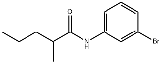 N-(3-bromophenyl)-2-methylpentanamide Structure