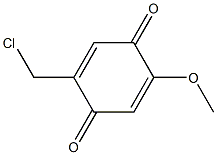 2,5-Cyclohexadiene-1,4-dione,2-(chloromethyl)-5-methoxy-(9CI) Structure