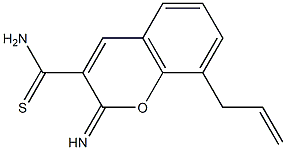 8-allyl-2-imino-2H-chromene-3-carbothioamide Structure