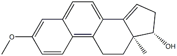 3-Methoxy-1,3,5(10),6,8,14-estrahexen-17β-ol 구조식 이미지