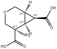 3-Oxabicyclo[4.1.0]heptane-5,7-dicarboxylicacid,5-amino-,(1R,5S,6S,7S)-rel-(9CI) 구조식 이미지