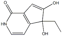 1H-Cyclopenta[c]pyridin-1-one,5-ethyl-2,5-dihydro-5,6-dihydroxy-(9CI) 구조식 이미지