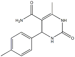 5-Pyrimidinecarboxamide,1,2,3,4-tetrahydro-6-methyl-4-(4-methylphenyl)-2-oxo-(9CI) Structure