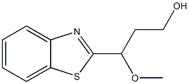 2-Benzothiazolepropanol,gamma-methoxy-(8CI) Structure