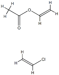 Acetic acid, polymer with chloroethene Structure