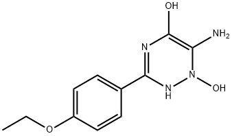 1,2,4-Triazin-5-ol,6-amino-3-(4-ethoxyphenyl)-1,2-dihydro-1-hydroxy-(9CI) Structure