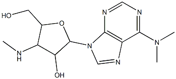 3'-데옥시-N,N-디메틸-3'-(메틸아미노)아데노신 구조식 이미지