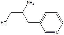 3-Pyridinepropanol,  -bta--amino- Structure