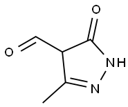 1H-Pyrazole-4-carboxaldehyde,4,5-dihydro-3-methyl-5-oxo-(9CI) Structure