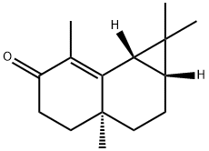 [1aR,(-)]-1,1aβ,2,3,3a,4,5,7bβ-Octahydro-1,1,3aα,7-tetramethyl-6H-cyclopropa[a]naphthalene-6-one 구조식 이미지