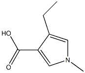 1H-Pyrrole-3-carboxylicacid,4-ethyl-1-methyl-(9CI) Structure