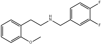 N-(3,4-difluorobenzyl)-2-(2-methoxyphenyl)ethanamine 구조식 이미지